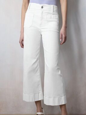 Women's Lauren Conrad Super High-Rise Wildflower Wide Leg Cropped Pants - Size 8
